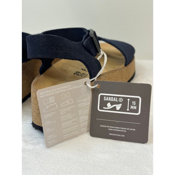 Birkenstock Papillio - Glenda Suede Leather Textile in Midnight - size 39/US 8 - Picture 5 of 8